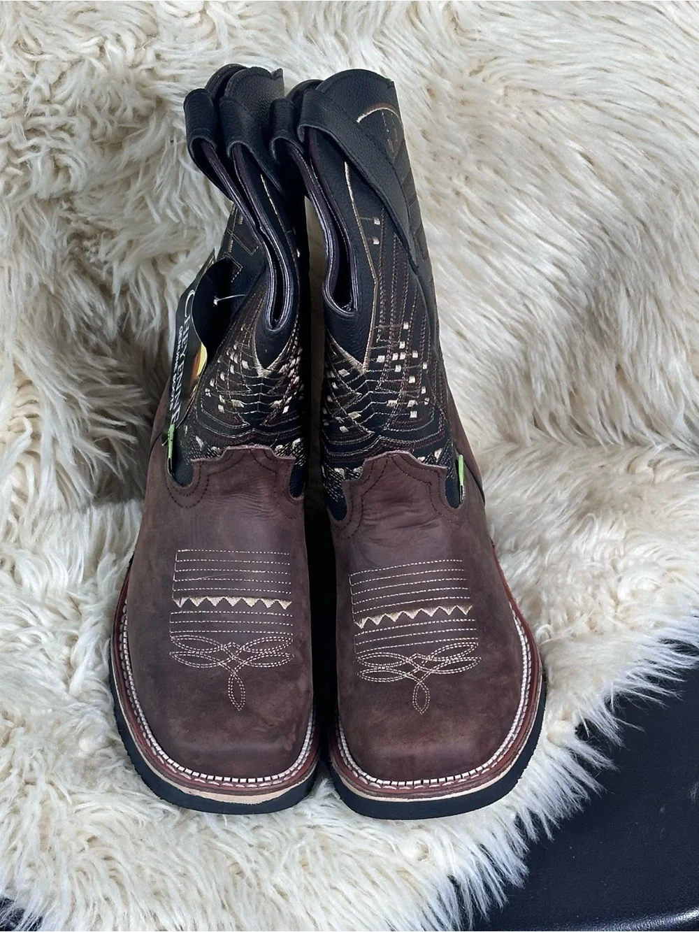 Cheyenne Men's Brown Western Work Boots